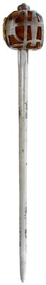 Lot 280 - AN 18TH CENTURY SCOTTISH BASKET HILTED BROAD SWORD TO THE 42ND REGIMENT OF FOOT OR BLACK WATCH