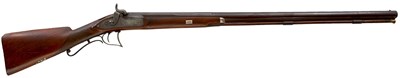Lot 476 - AN 11-BORE SINGLE BARRELLED PERCUSSION SPORTING GUN BY FRAY