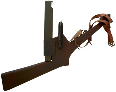 Lot 855 - A VERY RARE FIRST WAR PERIOD PERISCOPED TRENCH RIFLE MOUNT
