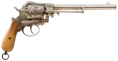 Lot 425 - A WERNDL CARBINE 11MM OBSOLETE CALIBRE SIX-SHOT MONTENEGRIN GASSER TYPE REVOLVER