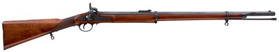 Lot 438 - A .577 CALIBRE PATTERN 1856 PERCUSSION TWO-BAND ENFIELD RIFLE