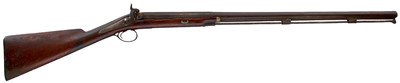 Lot 469 - A 12-BORE PERCUSSION SPORTING GUN BY REAVES & GREAVES