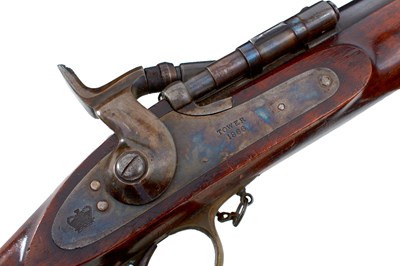 Lot 439 - A CRISP AND CLEAN .577 OBSOLETE CALIBRE TWO-BAND SNIDER-ENFIELD SHORT RIFLE