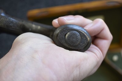 Lot 351 - A SCARCE 54-BORE FOUR-BARRELLED PERCUSSION PEPPERBOX REVOLVER BY REILLY