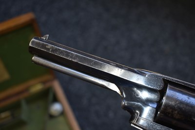 Lot 354 - A CASED 120-BORE FIVE-SHOT PERCUSSION 2ND MODEL DEANE HARDING REVOLVER