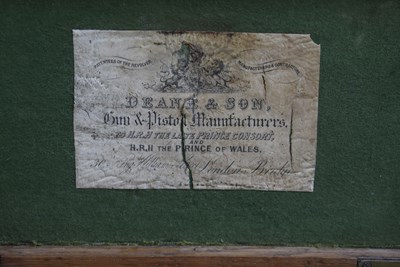 Lot 354 - A CASED 120-BORE FIVE-SHOT PERCUSSION 2ND MODEL DEANE HARDING REVOLVER