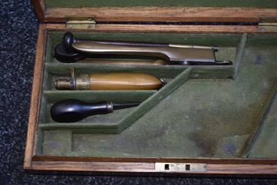 Lot 354 - A CASED 120-BORE FIVE-SHOT PERCUSSION 2ND MODEL DEANE HARDING REVOLVER