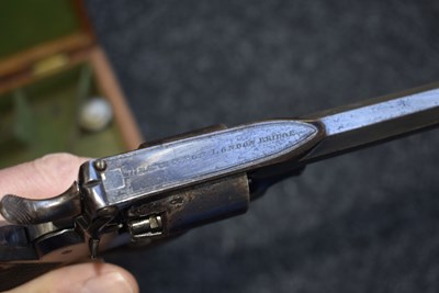 Lot 354 - A CASED 120-BORE FIVE-SHOT PERCUSSION 2ND MODEL DEANE HARDING REVOLVER