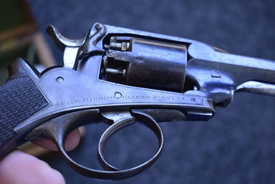Lot 354 - A CASED 120-BORE FIVE-SHOT PERCUSSION 2ND MODEL DEANE HARDING REVOLVER