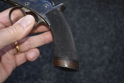 Lot 354 - A CASED 120-BORE FIVE-SHOT PERCUSSION 2ND MODEL DEANE HARDING REVOLVER