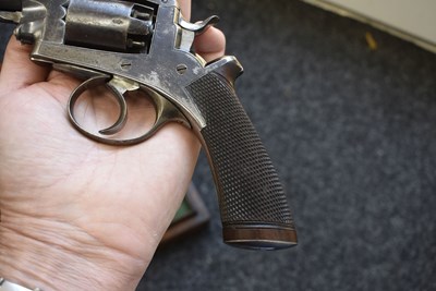 Lot 353 - A CASED 120-BORE FIVE-SHOT PERCUSSION 1ST MODEL DEANE HARDING REVOLVER