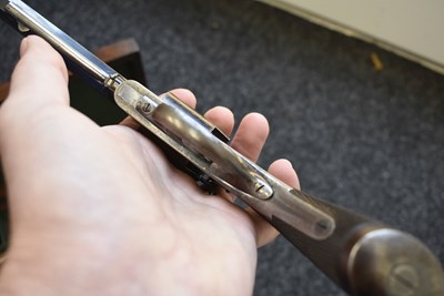 Lot 353 - A CASED 120-BORE FIVE-SHOT PERCUSSION 1ST MODEL DEANE HARDING REVOLVER