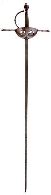Lot 232 - A 20TH CENTURY COPY OF A SPANISH CUP HILT RAPIER