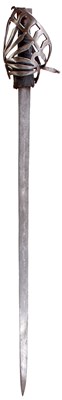 Lot 229 - AN EARLY 18TH CENTURY VENETIAN SCHIAVONA OR BACK SWORD