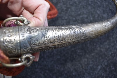 Lot 70 - A 19TH CENTURY MOROCCAN KOUMMYA OR JAMBIYA
