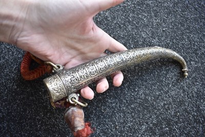 Lot 70 - A 19TH CENTURY MOROCCAN KOUMMYA OR JAMBIYA