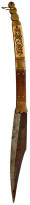 Lot 724 - A 19TH CENTURY SPANISH NAVAJA FOLDING KNIFE
