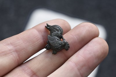 Lot 41 - FIVE VARIOUS PAIRS OF SOFT METAL MENUKI