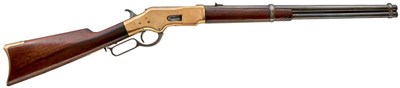 Lot 372 - A .44 RIMFIRE OBSOLETE CALIBRE WINCHESTER MODEL 1866 SADDLE RING LEVER-ACTION CARBINE OR YELLOW BOY
