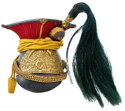 Lot 575 - A 5TH ROYAL IRISH LANCERS TROOPER'S LANCE CAP