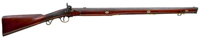 Lot 375 - A RARE PERCUSSION BACK ACTION BAKER RIFLE FOR CANADIAN INDIANS