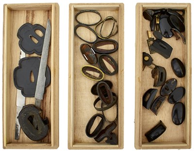 Lot 23 - A QUANTITY OF SWORD PARTS