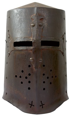 Lot 281 - A VICTORIAN COPY OF A GREAT HELM