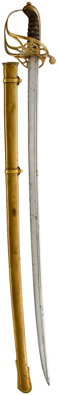 Lot 175 - A VICTORIAN 1822 PATTERN INDIAN ARMY OFFICER'S SWORD