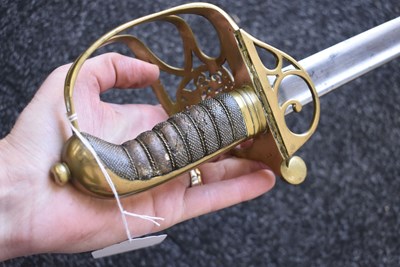 Lot 175 - A VICTORIAN 1822 PATTERN INDIAN ARMY OFFICER'S SWORD