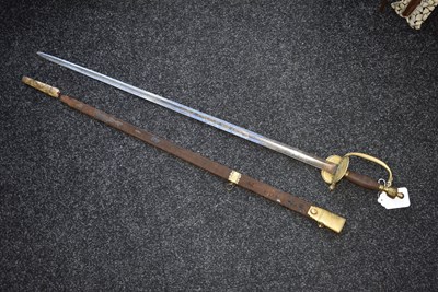 Lot 159 - A 1796 PATTERN INFANTRY OFFICER'S SWORD