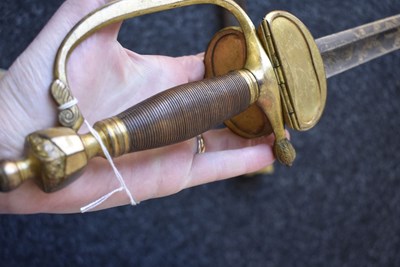 Lot 159 - A 1796 PATTERN INFANTRY OFFICER'S SWORD