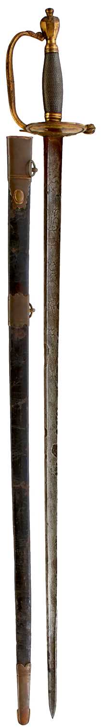 Lot 161 - A 1796 PATTERN INFANTRY OFFICER'S SWORD
