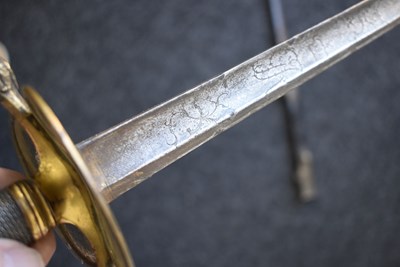 Lot 161 - A 1796 PATTERN INFANTRY OFFICER'S SWORD