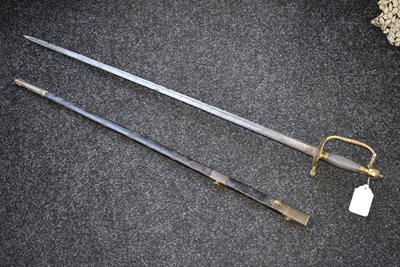 Lot 161 - A 1796 PATTERN INFANTRY OFFICER'S SWORD