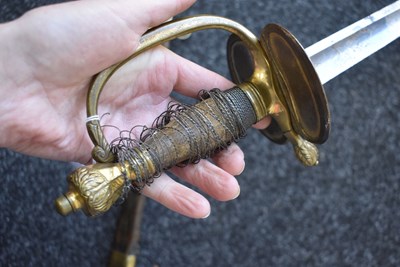 Lot 162 - A 1796 PATTERN INFANTRY OFFICER'S SWORD