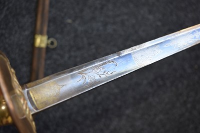 Lot 162 - A 1796 PATTERN INFANTRY OFFICER'S SWORD