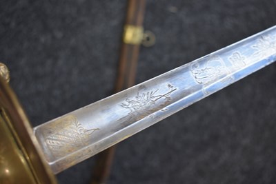 Lot 162 - A 1796 PATTERN INFANTRY OFFICER'S SWORD