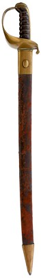 Lot 221 - A 19TH CENTURY NAVAL BOARDING CUTLASS