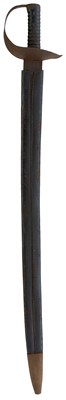 Lot 220 - A LARGE 19TH CENTURY NAVAL BOARDING CUTLASS