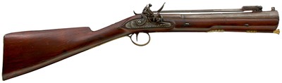 Lot 440 - A VERY RARE FLINTLOCK BAYONET BLUNDERBUSS BY WESTLEY RICHARDS