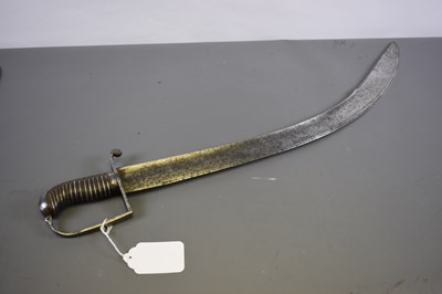 Lot 49 - AN EARLY 19TH CENTURY INDIAN TROPHY SWORD