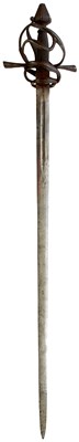 Lot 228 - A 17TH CENTURY SWEPT HILT SWORD-RAPIER OF THE AMSTERDAM TOWN GUARD