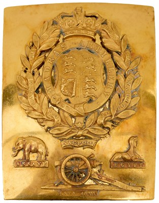 Lot 618 - OF INDIAN ARMY INTEREST: A MADRAS ARTILLERY OFFICER'S SHOULDER BELT PLATE