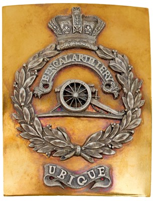 Lot 619 - OF INDIAN ARMY INTEREST: A BENGAL ARTILLERY OFFICER'S SHOULDER BELT PLATE