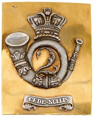 Lot 621 - OF INDIAN ARMY INTEREST: A 2ND (BENGAL LIGHT INFANTRY) REGIMENT OFFICER'S SHOULDER BELT PLATE
