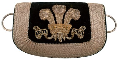 Lot 635 - A VICTORIAN CHESHIRE YEOMANRY CAVALRY OFFICER'S CARTRIDGE POUCH