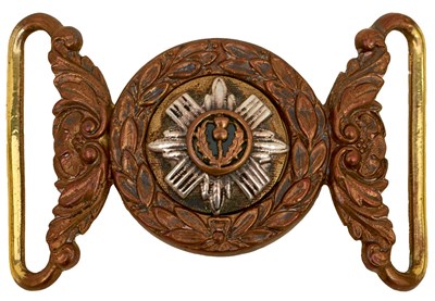 Lot 589 - A VICTORIAN OFFICER'S SCOTS GUARDS WAIST BELT BUCKLE