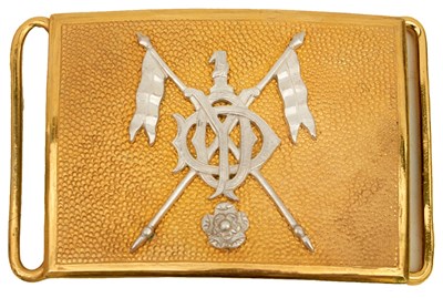 Lot 588 - A 1ST (DUKE OF YORK'S OWN) REGIMENT (SKINNER'S HORSE) OFFICER'S WAIST BELT BUCKLE