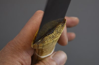 Lot 138 - A 19TH CENTURY TURKISH OR OTTOMAN KINDJAL OR DAGGER