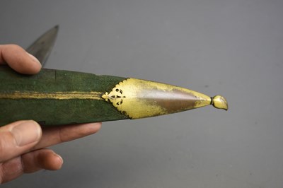 Lot 138 - A 19TH CENTURY TURKISH OR OTTOMAN KINDJAL OR DAGGER